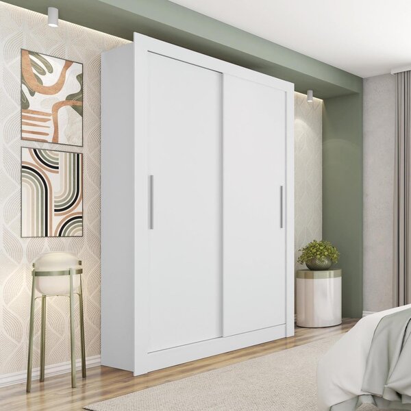 Guarda Roupas Solteiro 2 Portas 4 Gavetas Quito Espresso Móve