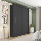 Guarda Roupas Solteiro 2 Portas 4 Gavetas Quito Espresso Móve