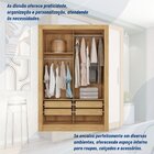 Guarda Roupas Solteiro 2 Portas 4 Gavetas Quito Espresso Móve