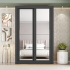 Guarda Roupas Solteiro 2 Portas Com Espelho 2 Gavetas Quito P