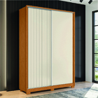 Guarda Roupas Solteiro 2 Portas De Correr 3 Gavetas Flex Hera