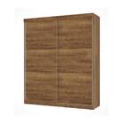 Guarda-roupas Solteiro 2 Portas Deslizantes 4 Gavetas Caribe