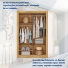 Guarda Roupas Solteiro 2 Portas Quito Espresso Móveis Lamina