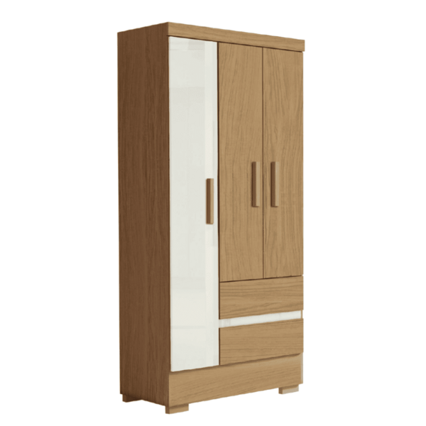 Guarda Roupas Solteiro 3 Portas 2 Gavetas Coimbra Atacama / O