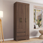 Guarda Roupas Solteiro 3 Portas 2 Gavetas Edu Casa 812