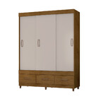 Guarda Roupas Solteiro 3 Portas 3 Gavetas E Pés Flexcolor 200