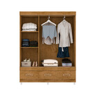 Guarda Roupas Solteiro 3 Portas 3 Gavetas E Pés Flexcolor 200