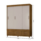 Guarda Roupas Solteiro 3 Portas 3 Gavetas E Pés Flexcolor 200