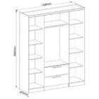 Guarda Roupas Solteiro 4 Portas 2 Gavetas Aspen Móveis Castro