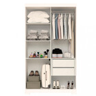 Guarda Roupas Solteiro 4 Portas 2 Gavetas Lana Acp