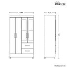 Guarda Roupas Solteiro 4 Portas 2 Gavetas Mobi Branco Fosco