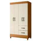 Guarda Roupas Solteiro 4 Portas 2 Gavetas Mobi Carvalho / Off