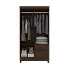 Guarda-roupas Solteiro 4 Portas 2 Gavetas Multimóveis Cr35187