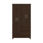 Guarda-roupas Solteiro 4 Portas 2 Gavetas Multimóveis Cr35187