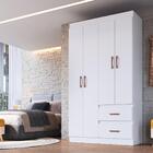 Guarda-roupas Solteiro 4 Portas E 2 Gavetas Multimóveis Cr352