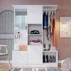 Guarda Roupas Solteiro C/ Espelho  2 Portas E 2 Gavetas Close