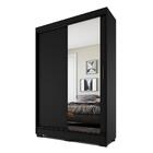 Guarda Roupas Solteiro Com Espelho 2 Portas De Correr Ipanema