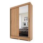 Guarda Roupas Solteiro Com Espelho 2 Portas De Correr Ipanema