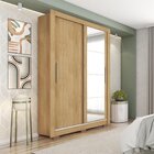 Guarda Roupas Solteiro Com Espelho 2 Portas E Pés Quito Espre