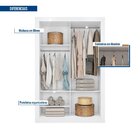 Guarda Roupas Solteiro Com Espelho 2 Portas Quito Espresso Mó