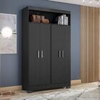 Guarda Roupas Solteiro Com Nicho 1,10m 4 Portas Bruna Nt 4030