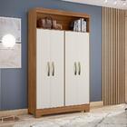 Guarda Roupas Solteiro Com Nicho 1,10m 4 Portas Bruna Nt 4030