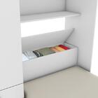 Guarda Roupas Solteiro Ja Cancún Branco Ou Branco / Lilas