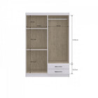 Guarda Roupas Solteiro Treviso 4 Portas 2 Gavetas Doripel