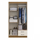 Guarda Roupas Solteiro Treviso 4 Portas 2 Gavetas Doripel