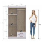 Guarda Roupas Solteiro Treviso 4 Portas 2 Gavetas Doripel