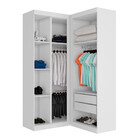 Guarda Roupas Star Modulado Closet De Canto 4 Portas 2 Gaveta