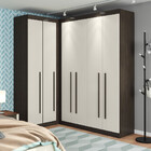 Guarda Roupas Star Modulado Closet De Canto 6 Portas 2 Gaveta