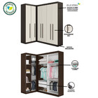 Guarda Roupas Star Modulado Closet De Canto 6 Portas 2 Gaveta