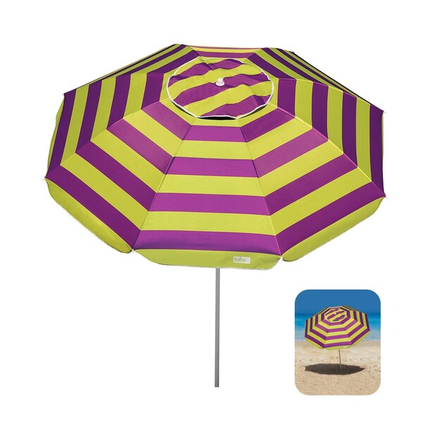 Guarda Sol 2m Alumínio Sombreiro Aruba Praia Piscina Camping