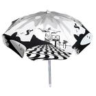 Guarda Sol Carioca Botafogo Pvc/alumínio 1,60 Metros