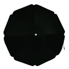 Guarda-Sol Central 2,00m Articulável em Alumínio Preto Bagum Premium Octogonal Mor