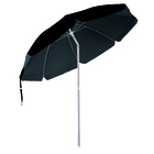 Guarda-Sol Central 2,40m Articulável em Alumínio Preto Bagum Premium Octogonal Mor