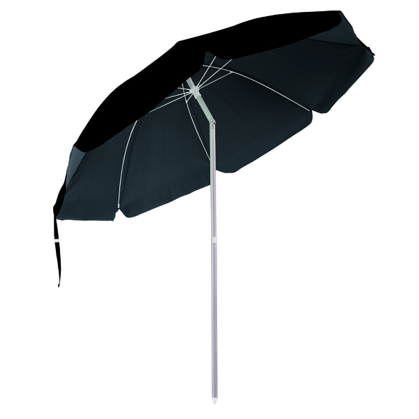 Guarda-Sol Central 2,40m Articulável em Alumínio Preto Bagum Premium Octogonal Mor