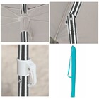 Guarda Sol Ibiza 2,50m Articulável Alumínio Turquesa - 1605 T