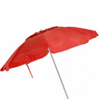 Guarda Sol Vermelho 1,60m Diametro Haste Em Aluminio 100 Fps