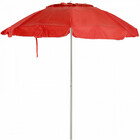 Guarda Sol Vermelho 1,60m Diametro Haste Em Aluminio 100 Fps