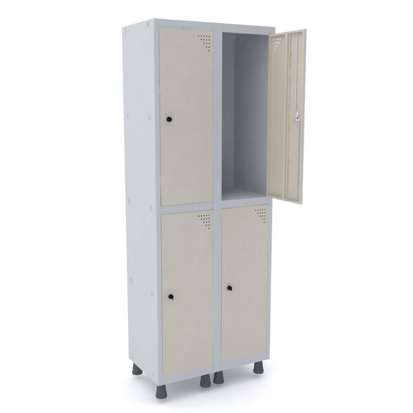 Guarda Volume Roupeiro 4 Portas Aço Grp 502/4 Pandin Móveis C