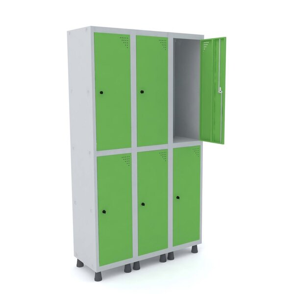 Guarda Volume Roupeiro 6 Portas Aço Grp 503/6 Pandin Móveis C