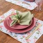 Guardanapo 4 Unidades Liso Caribe 40x40 100% Algodao