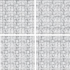 Guardanapo 4 Unidades Xadrez Desgastado Preto 100% Algodao