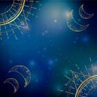 Guardanapo Astros Azul - Linho Misto Zodíaco, Signos