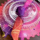 Guardanapo Astros Pink - Linho Misto A Laser