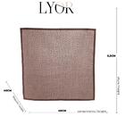 Guardanapo De Linho Lévis Marrom 40x40cm