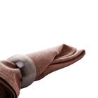 Guardanapo De Linho Lévis Marrom 40x40cm