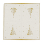 Guardanapo de Natal em Papel Árvore Ouro 33cm Cromus